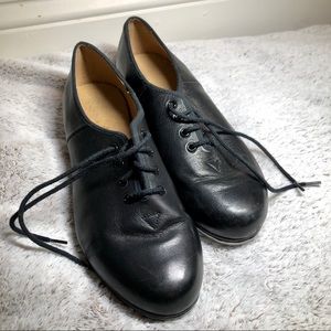 Bloch Black Techno Tap Lace Up Leather Tap Shoes
